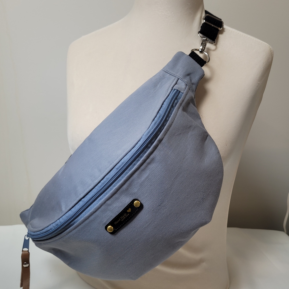 Blue Ladies Hip Crossbody Bag